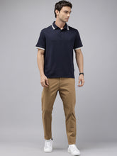 Men's Brown Cotton Caribbean Slim Fit Solid 5 Pocket Cross Pocket Trouser